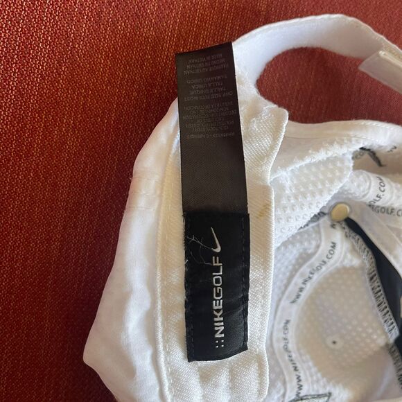 Nike D Dad Men's White Athletic Baseball Cap Embroidered Adjustable Golf Hat - Picture 6 of 9